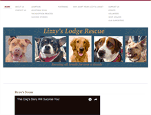 Tablet Screenshot of lizzyslodgerescue.org